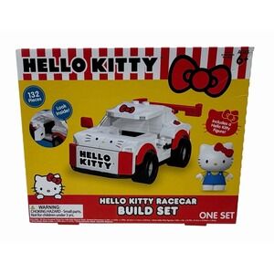Sanrio Hello Kitty Racecar Build Set 132 pc includes Hello Kitty Figure - NEW